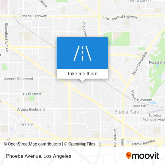 Mapa de Phoebe Avenue