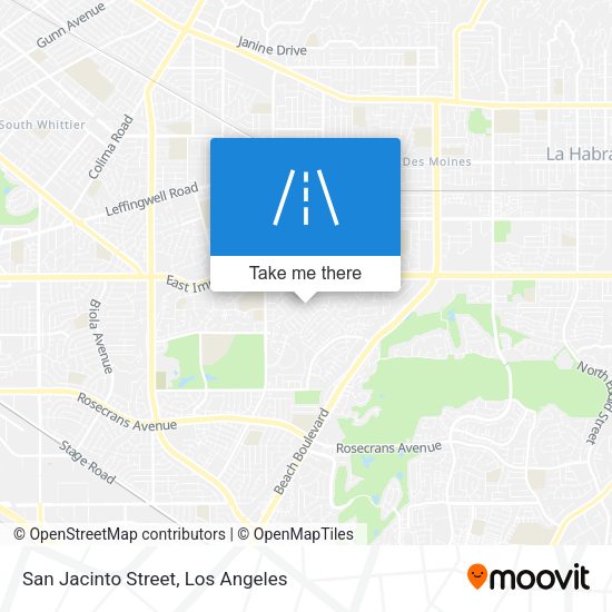 Mapa de San Jacinto Street
