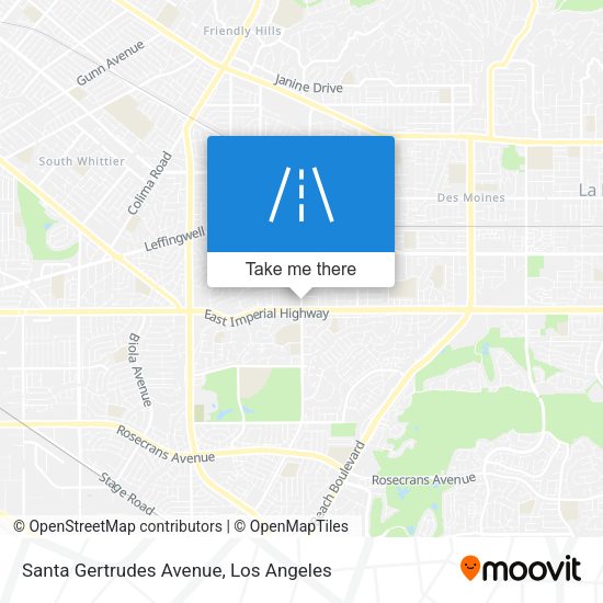 Santa Gertrudes Avenue map