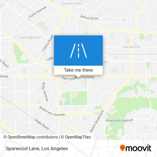 Mapa de Sparwood Lane