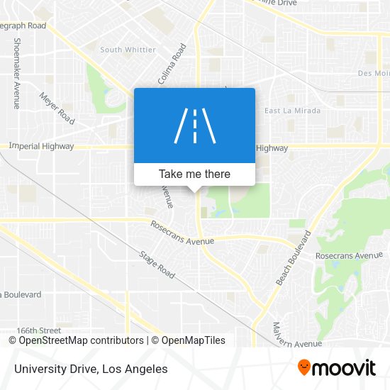 University Drive map
