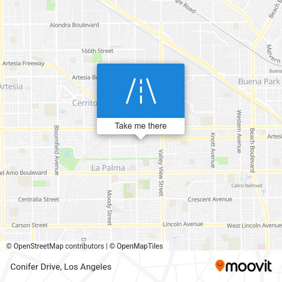 Mapa de Conifer Drive