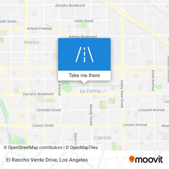 El Rancho Verde Drive map