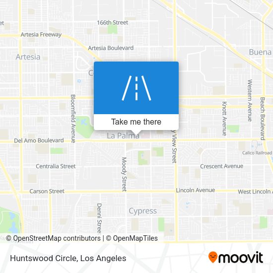 Huntswood Circle map