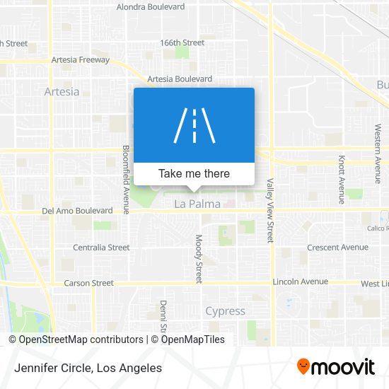 Mapa de Jennifer Circle