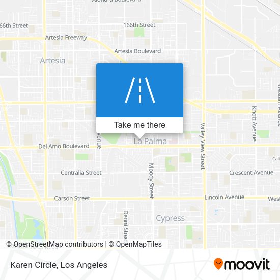 Mapa de Karen Circle