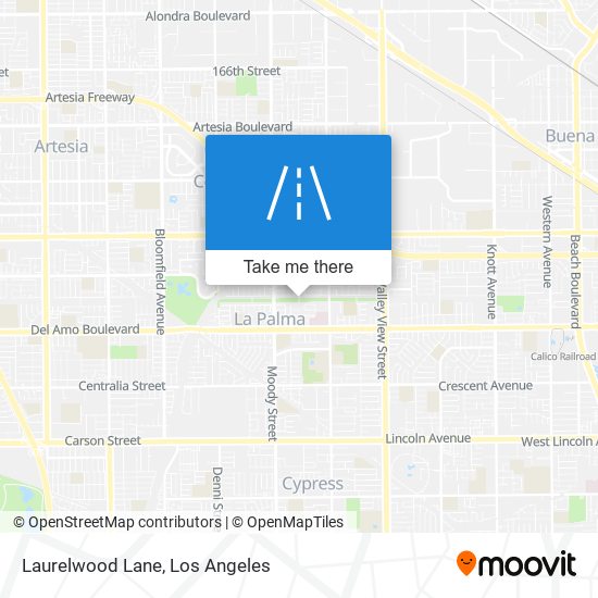 Laurelwood Lane map