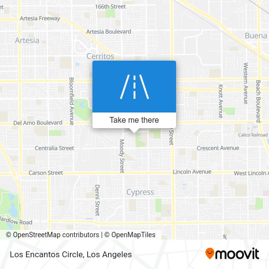 Los Encantos Circle map