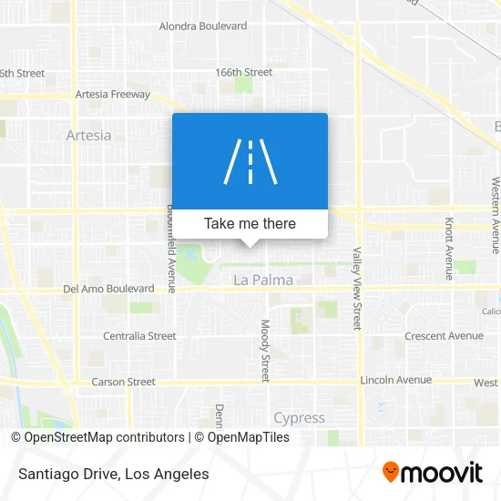Santiago Drive map