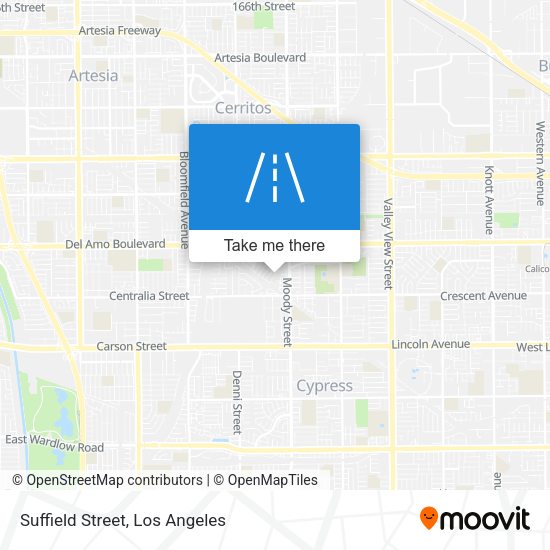 Suffield Street map
