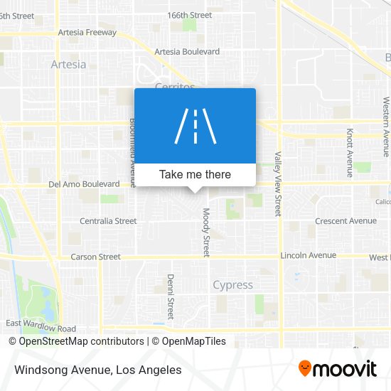 Windsong Avenue map