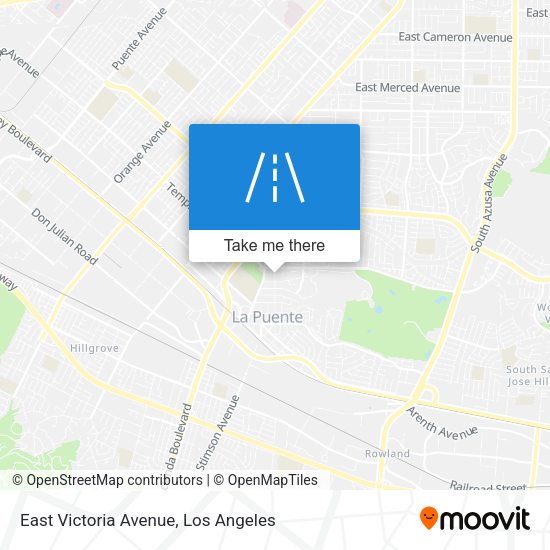 East Victoria Avenue map