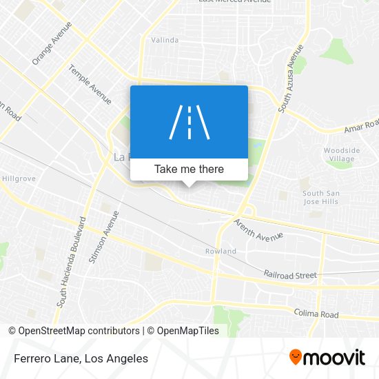 Mapa de Ferrero Lane