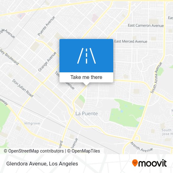 Mapa de Glendora Avenue