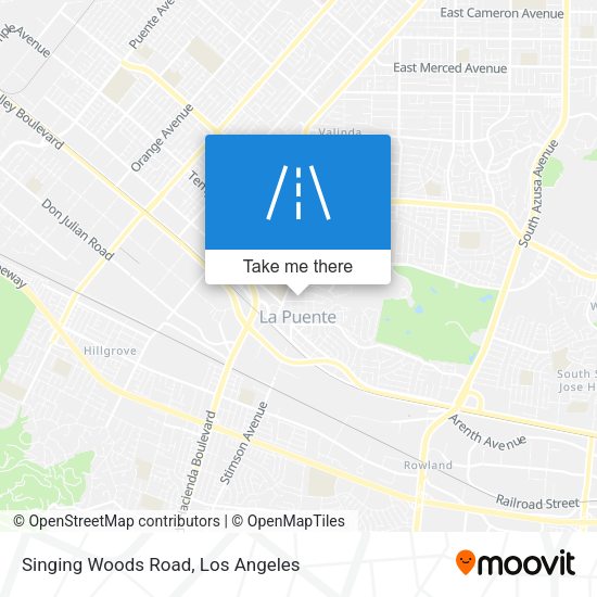 Singing Woods Road map