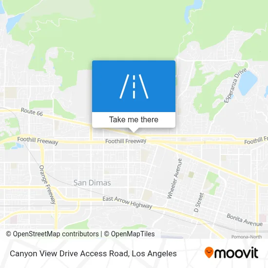 Canyon View Drive Access Road map