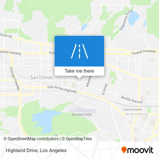 Mapa de Highland Drive