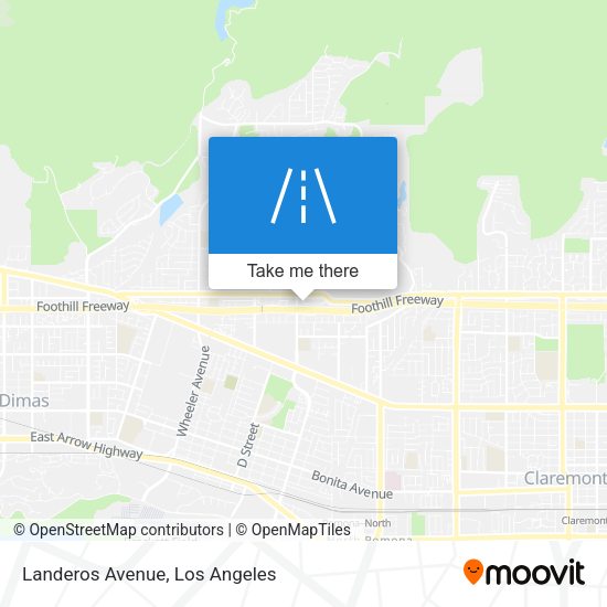 Landeros Avenue map