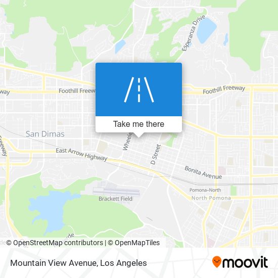 Mapa de Mountain View Avenue