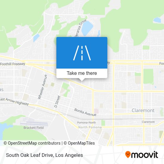 South Oak Leaf Drive map