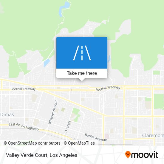 Valley Verde Court map