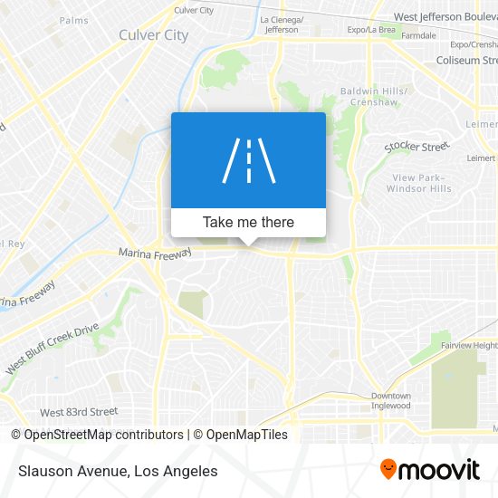 Mapa de Slauson Avenue