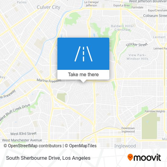 South Sherbourne Drive map