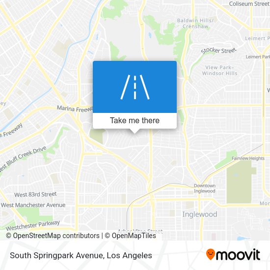 Mapa de South Springpark Avenue