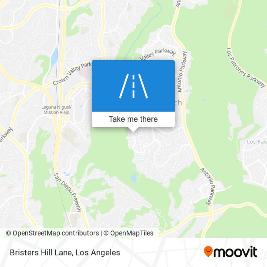 Bristers Hill Lane map