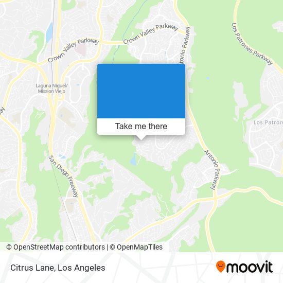 Mapa de Citrus Lane