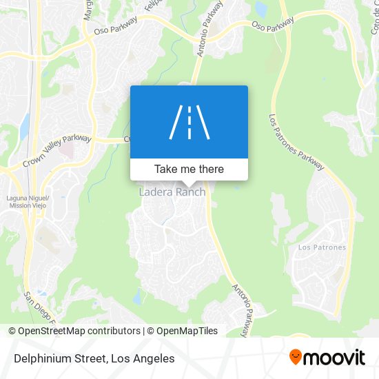 Delphinium Street map