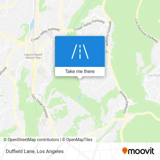 Duffield Lane map
