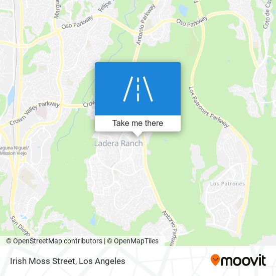 Irish Moss Street map