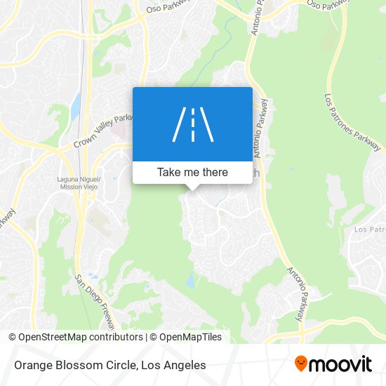 Orange Blossom Circle map