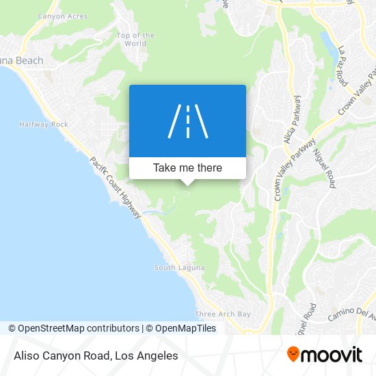 Aliso Canyon Road map