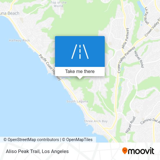 Mapa de Aliso Peak Trail
