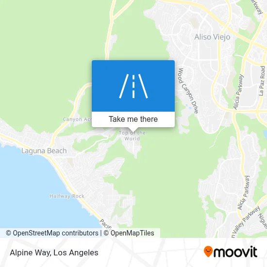 Alpine Way map