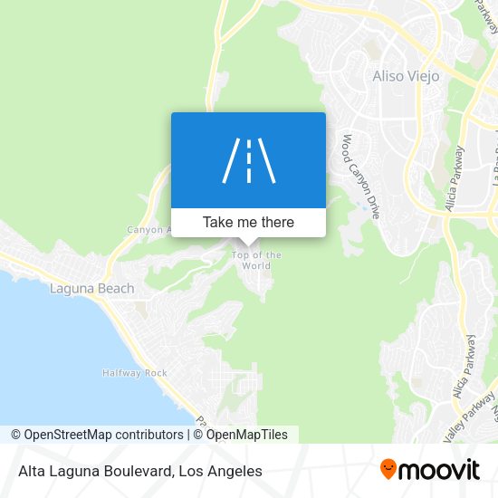 Mapa de Alta Laguna Boulevard