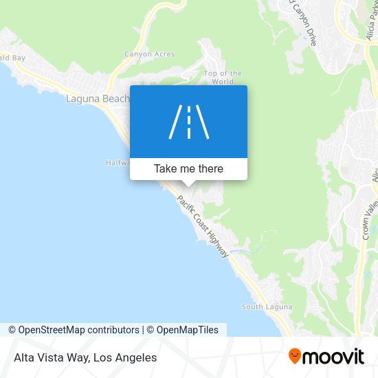 Mapa de Alta Vista Way