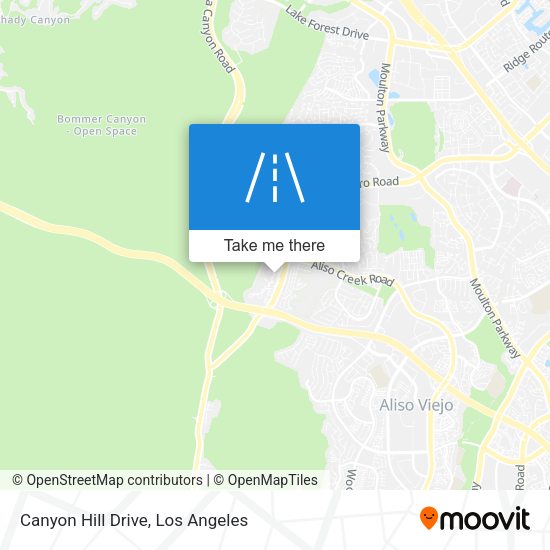 Canyon Hill Drive map