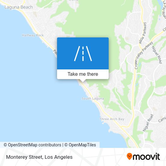 Monterey Street map