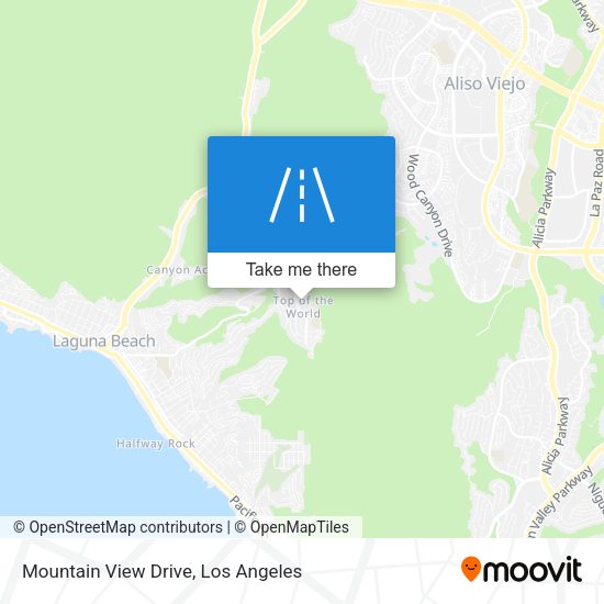 Mountain View Drive map