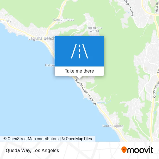 Queda Way map