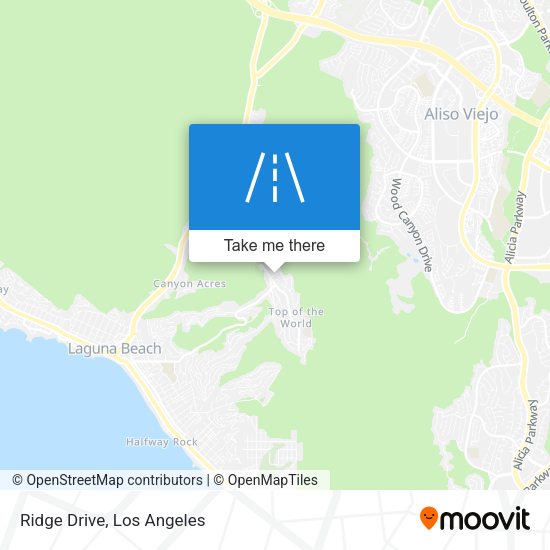 Mapa de Ridge Drive