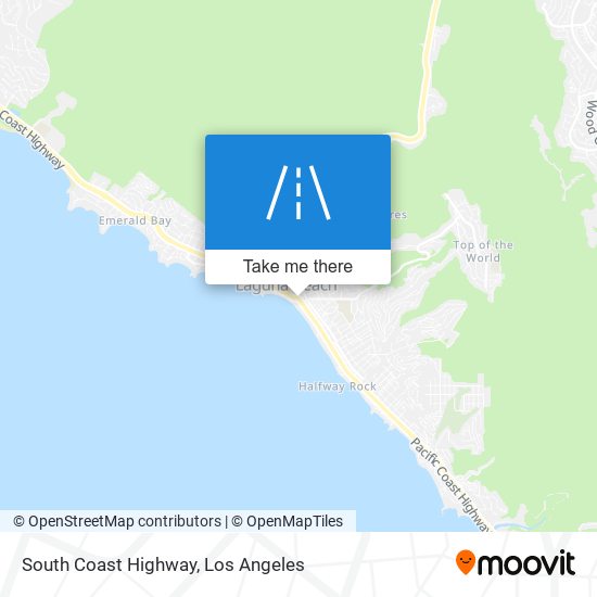 South Coast Highway map