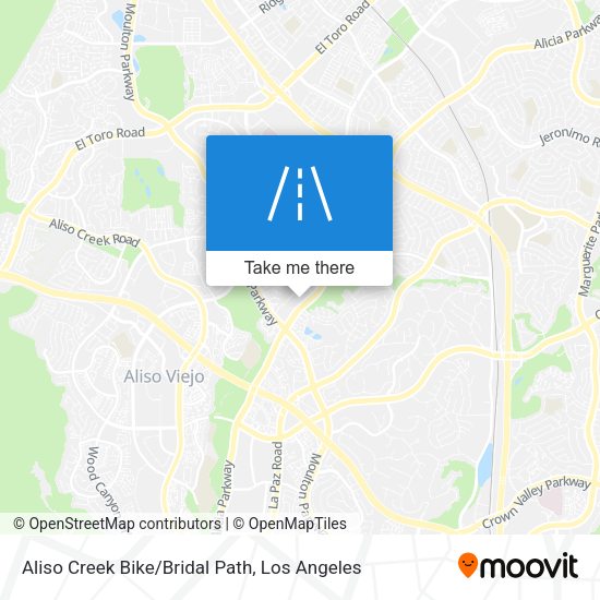 Aliso Creek Bike/Bridal Path map