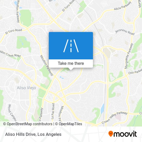 Mapa de Aliso Hills Drive