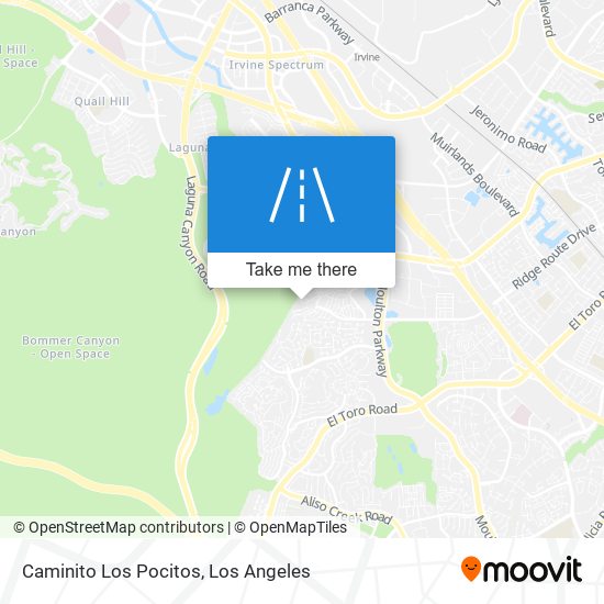 Caminito Los Pocitos map