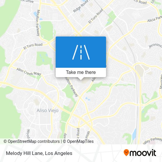 Melody Hill Lane map