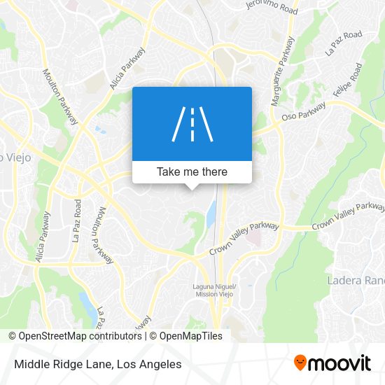 Middle Ridge Lane map